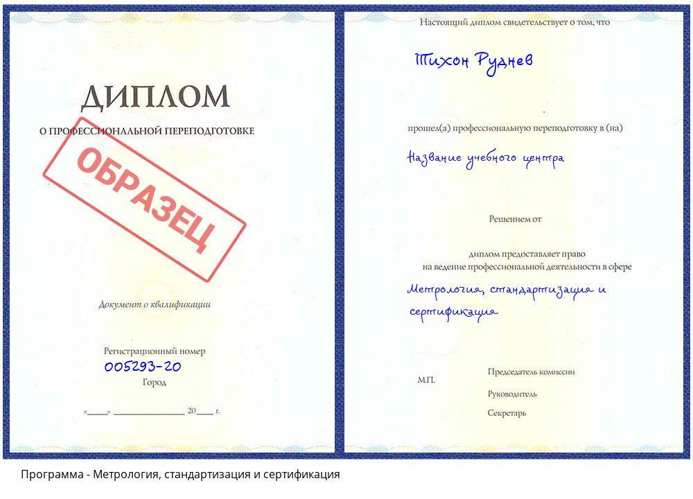Метрология, стандартизация и сертификация Батайск
